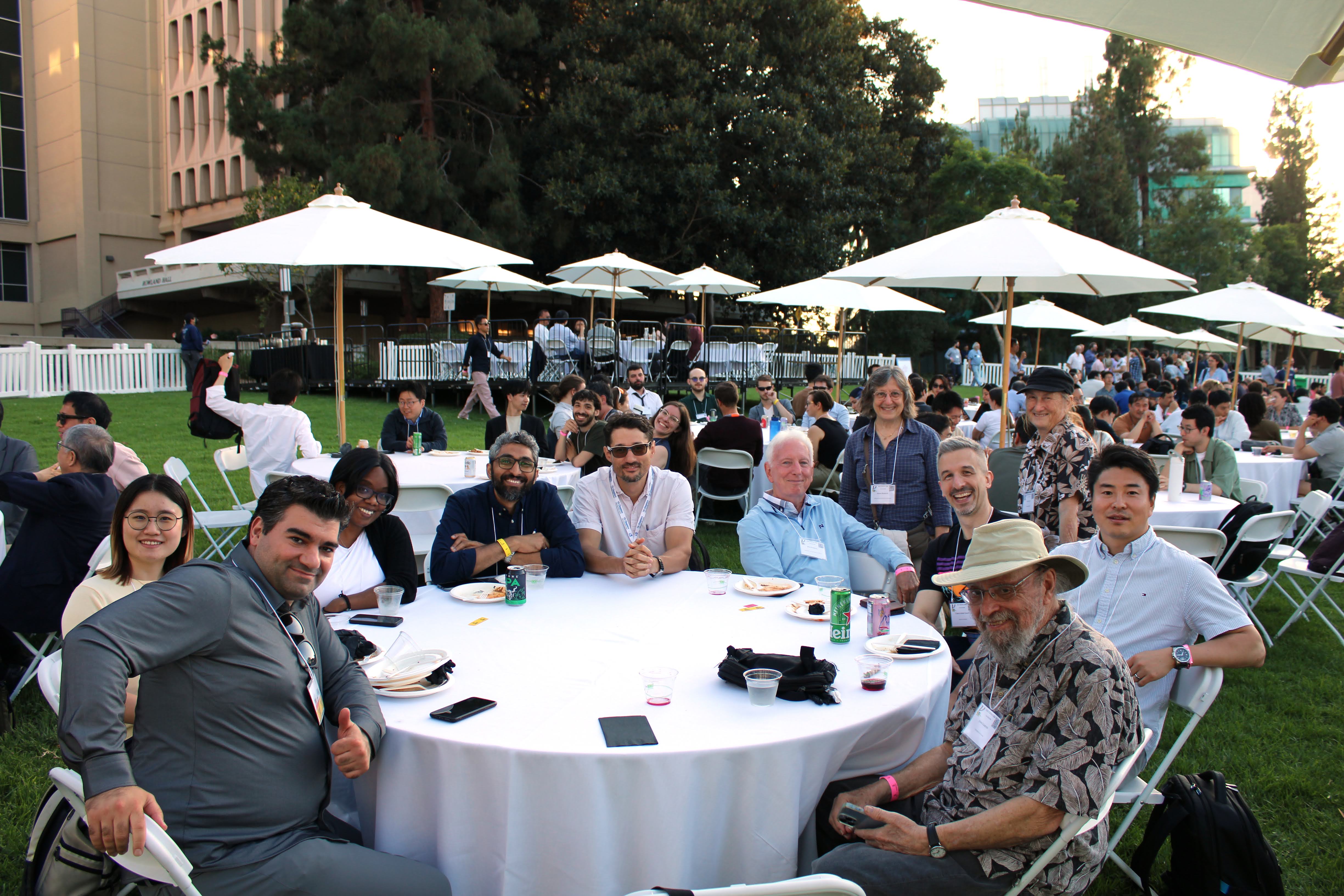 Neutrino conference dinner with colleagues