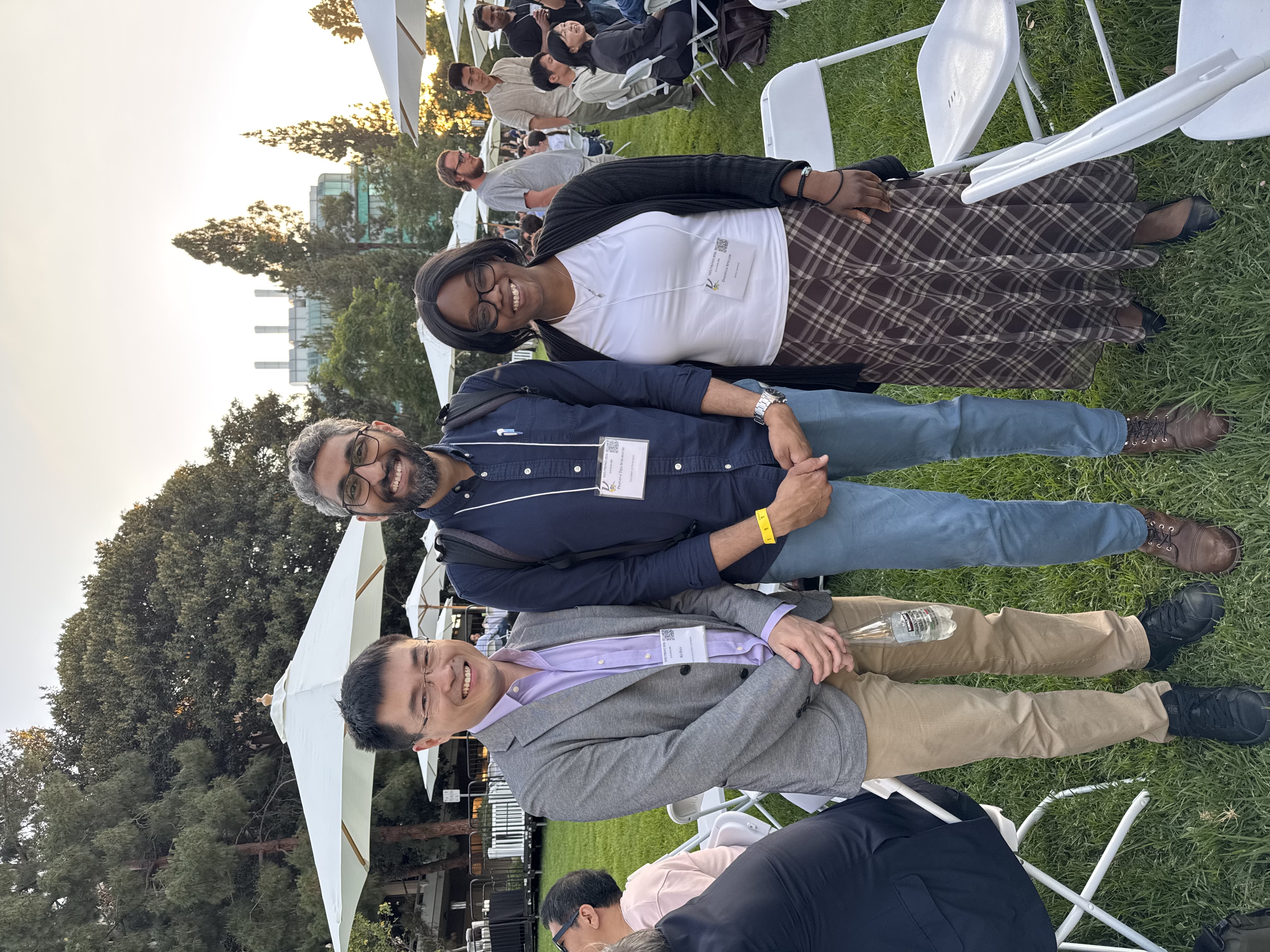 Hanging out with other Neutrino scientists at the conference dinner